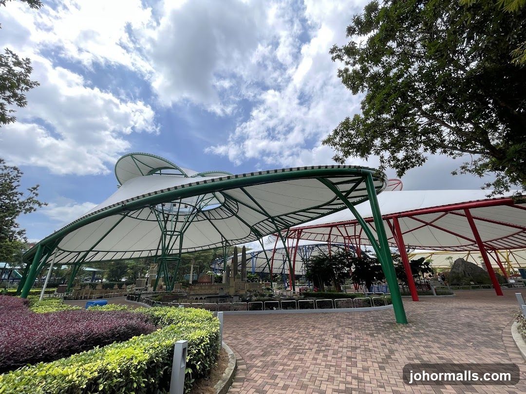 Outdoor Pavilion with Miniature Buildings