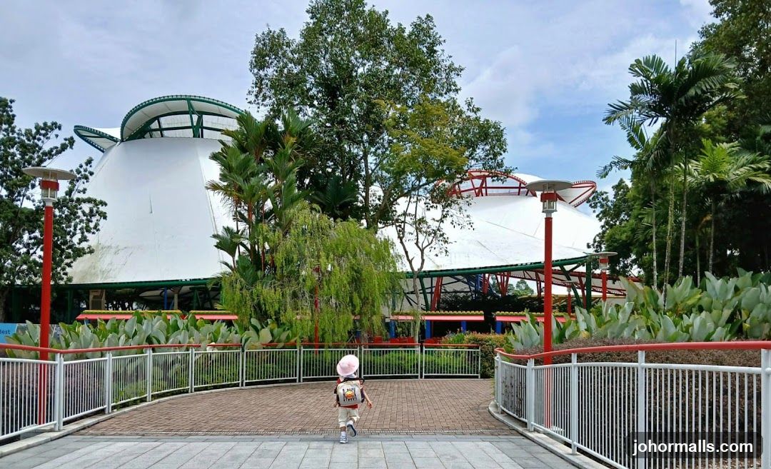 Amusement Park Building with Child