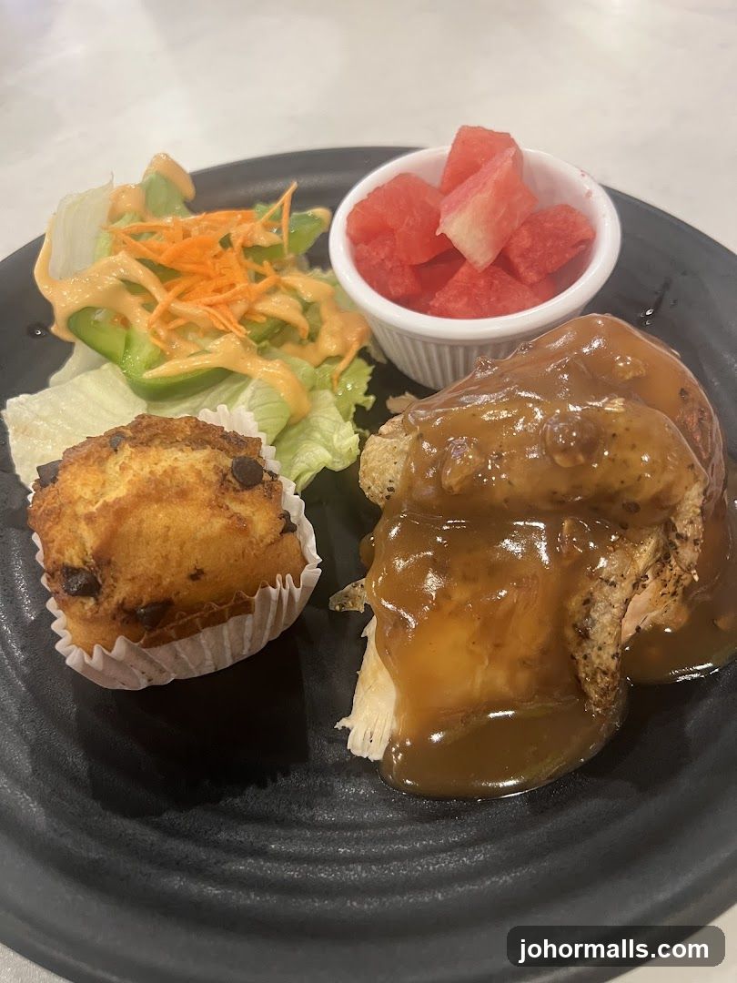 Chicken dish with sides