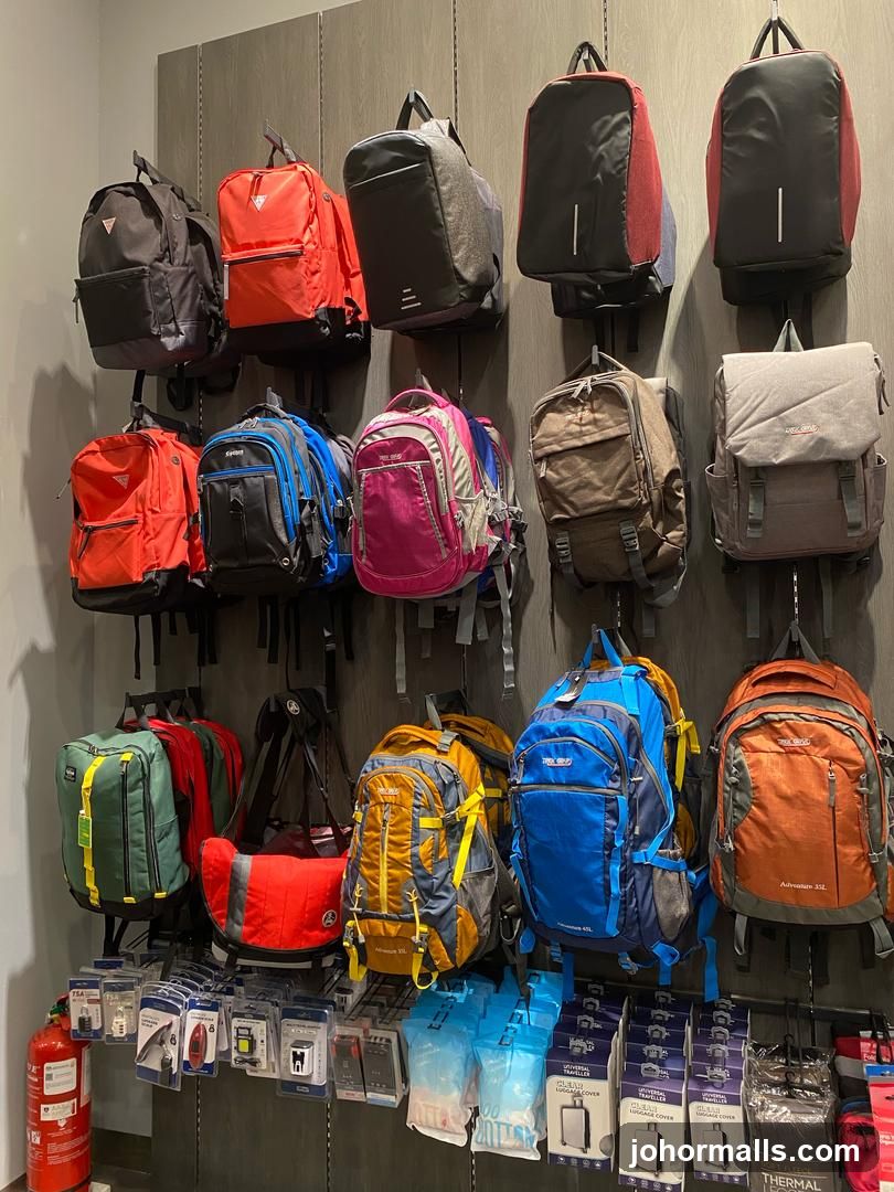 Backpacks and Travel Accessories Display