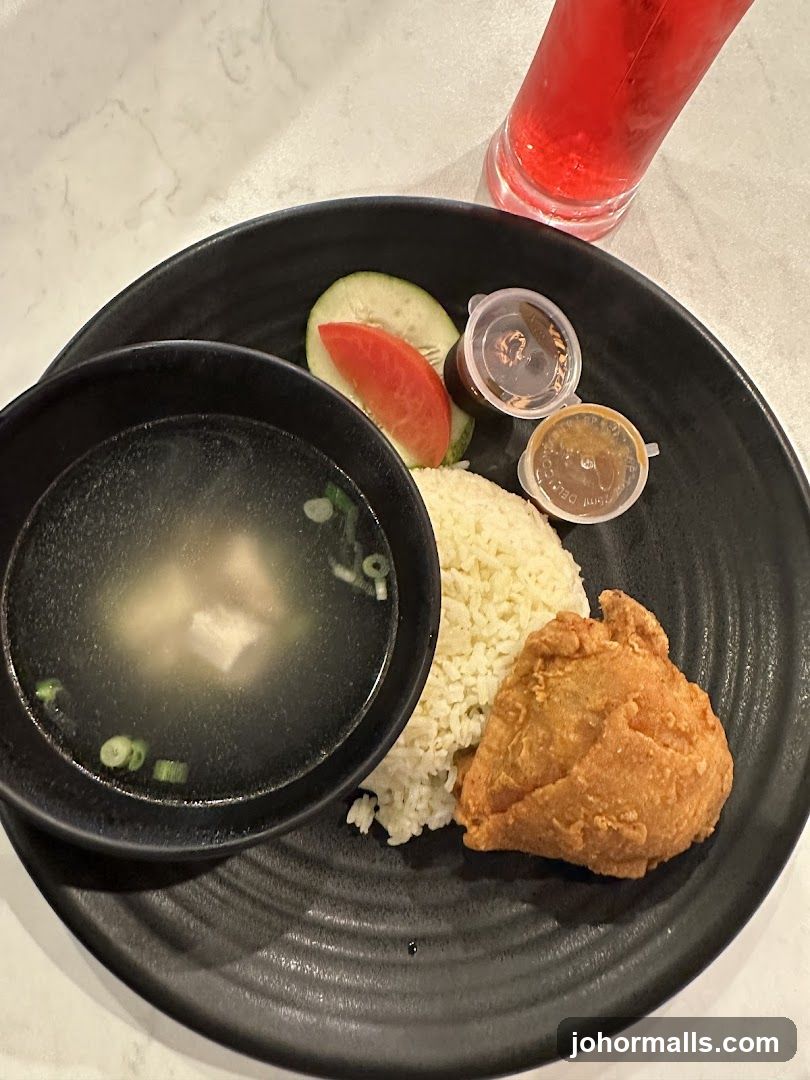 Fried Chicken Rice Plate