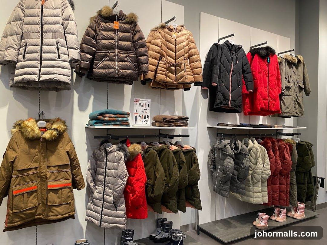 Winter Coats Display