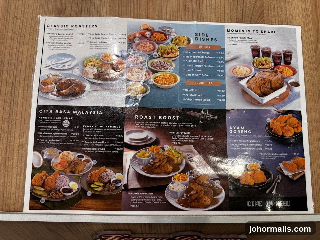 Kenny Rogers Roasters Menu