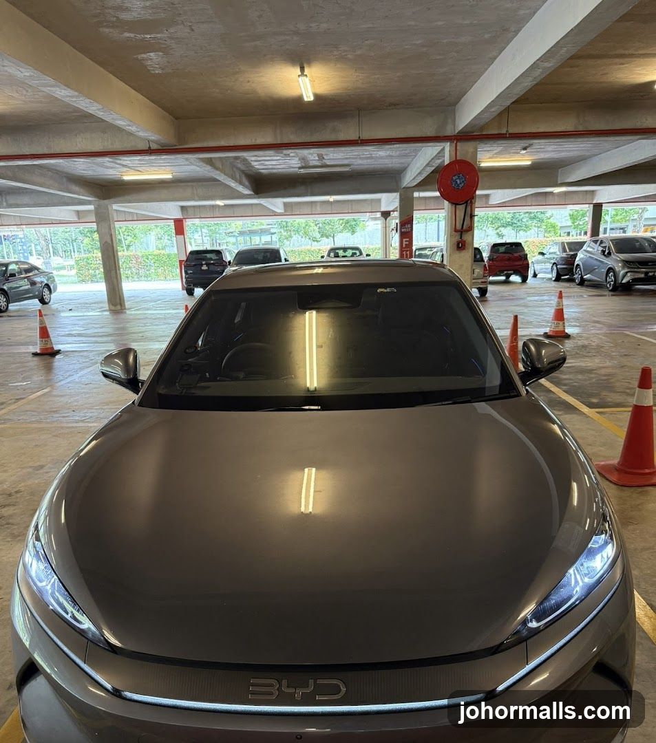 Car in Parking Lot