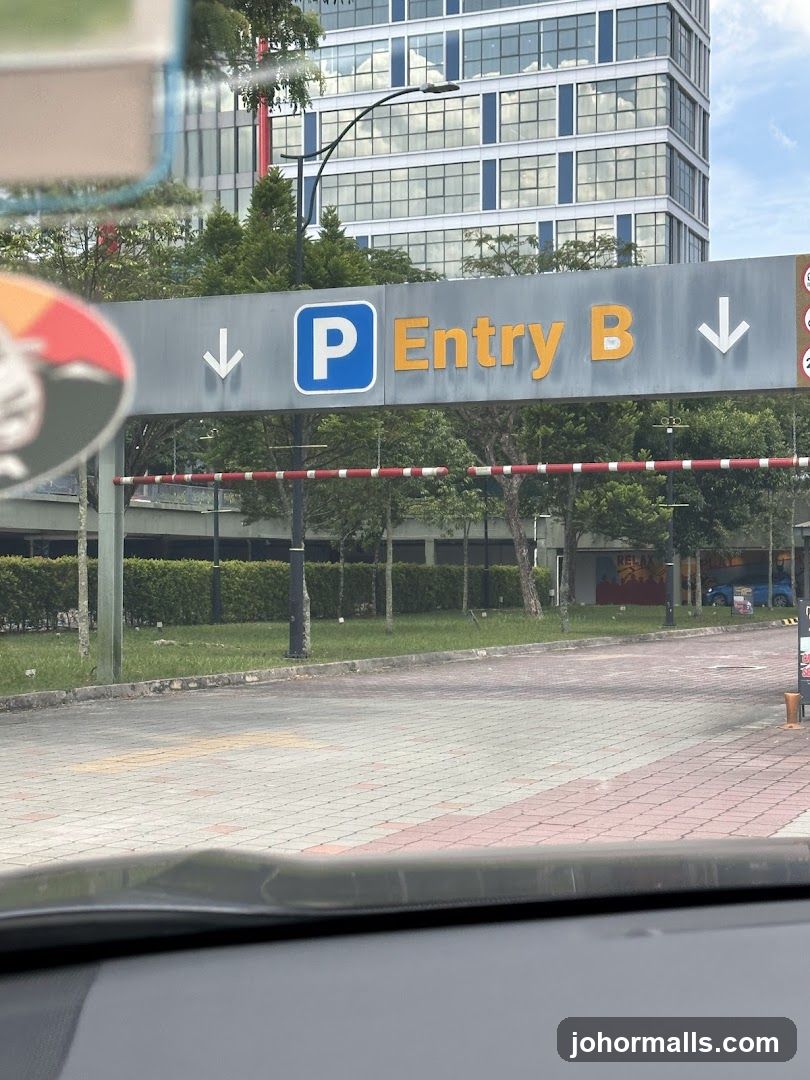 Parking Entry B Sign