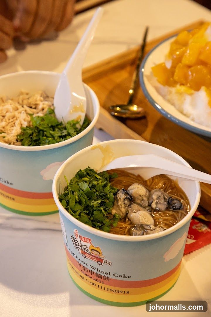 Oyster Mee Sua and Mango Shaved Ice