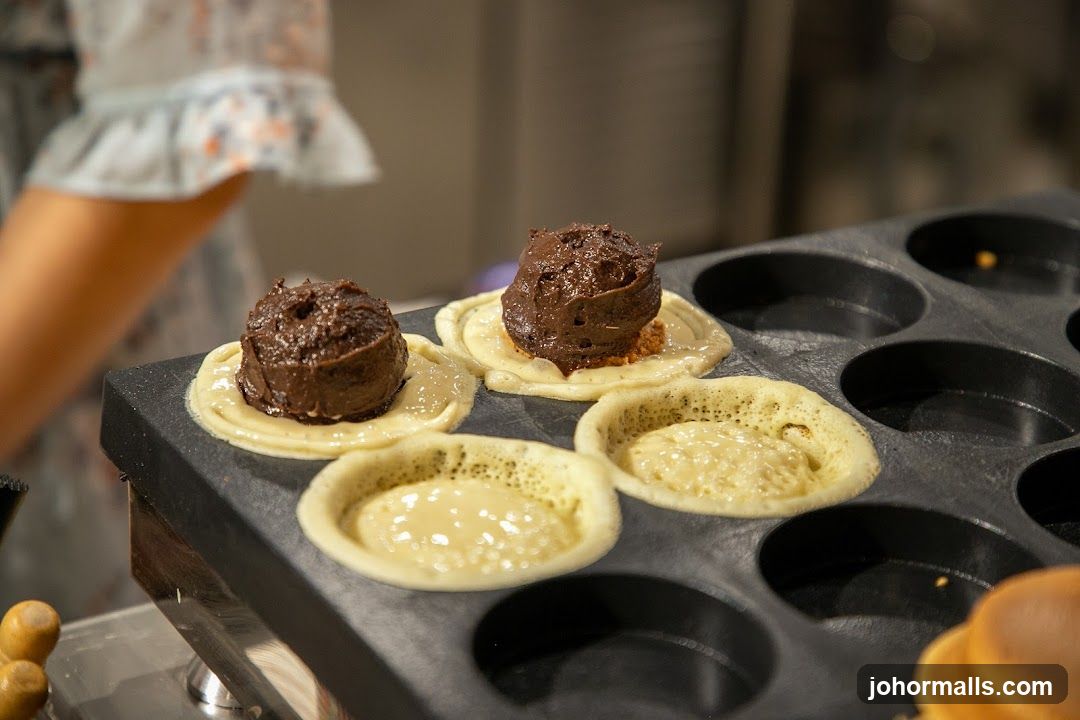 Chocolate filled pancakes
