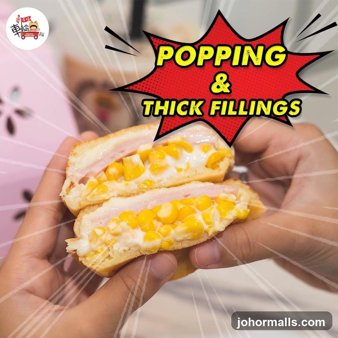Sandwich with Corn and Ham Filling
