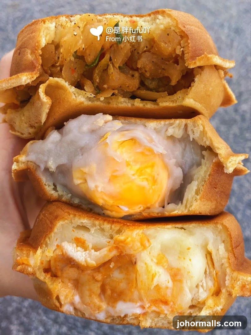 Three Stuffed Pastries