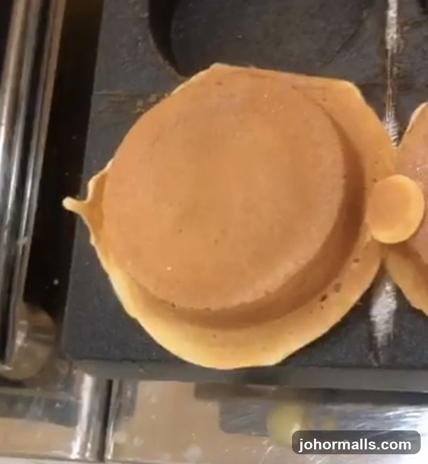 Pancake being cooked