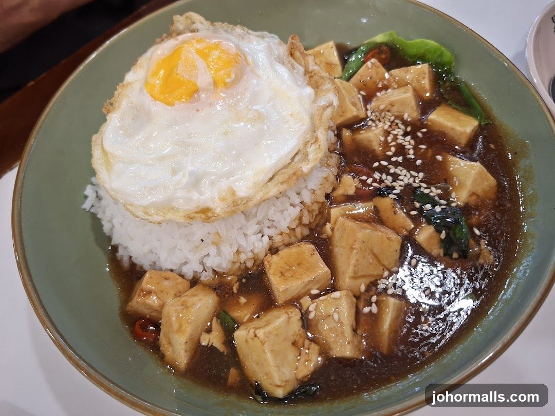 Tofu and Egg Rice Bowl