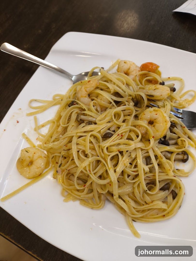 Shrimp and Mushroom Pasta