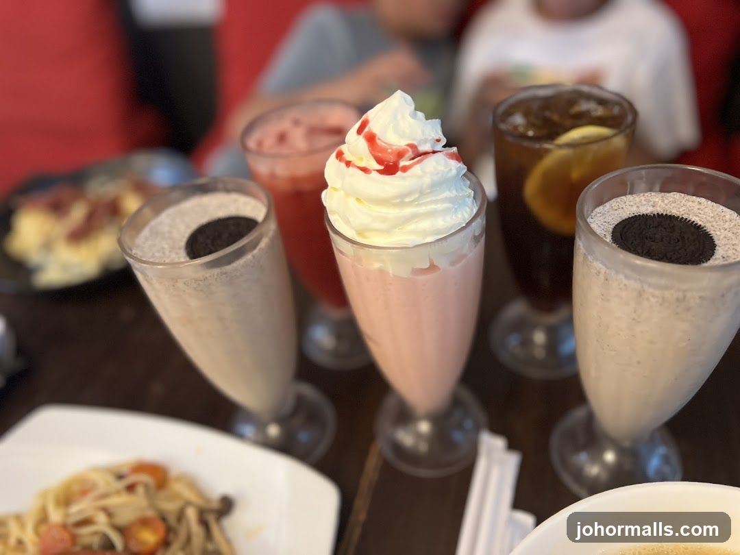 Dessert Drinks and Pasta