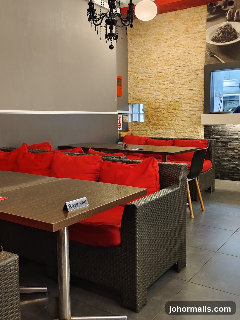 Restaurant Interior with Reserved Tables