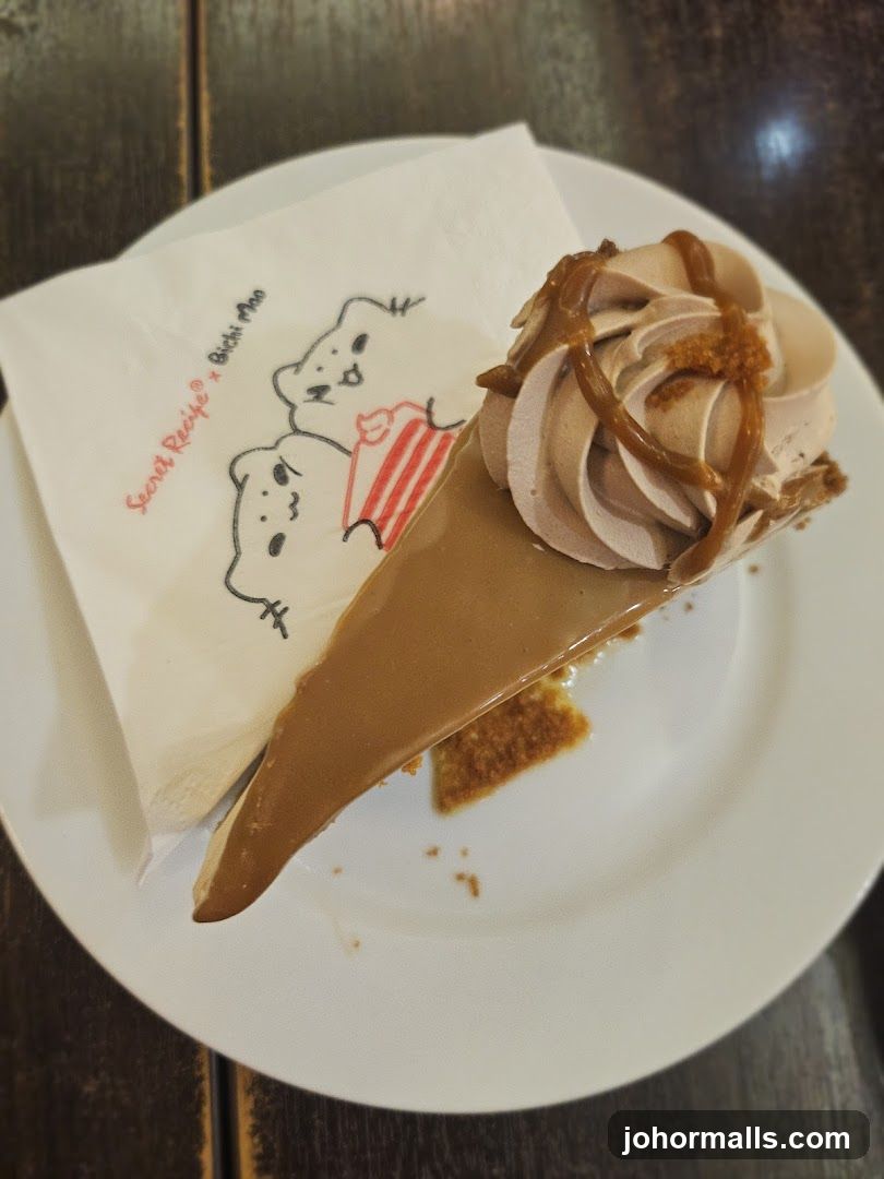 Chocolate Caramel Cake Slice