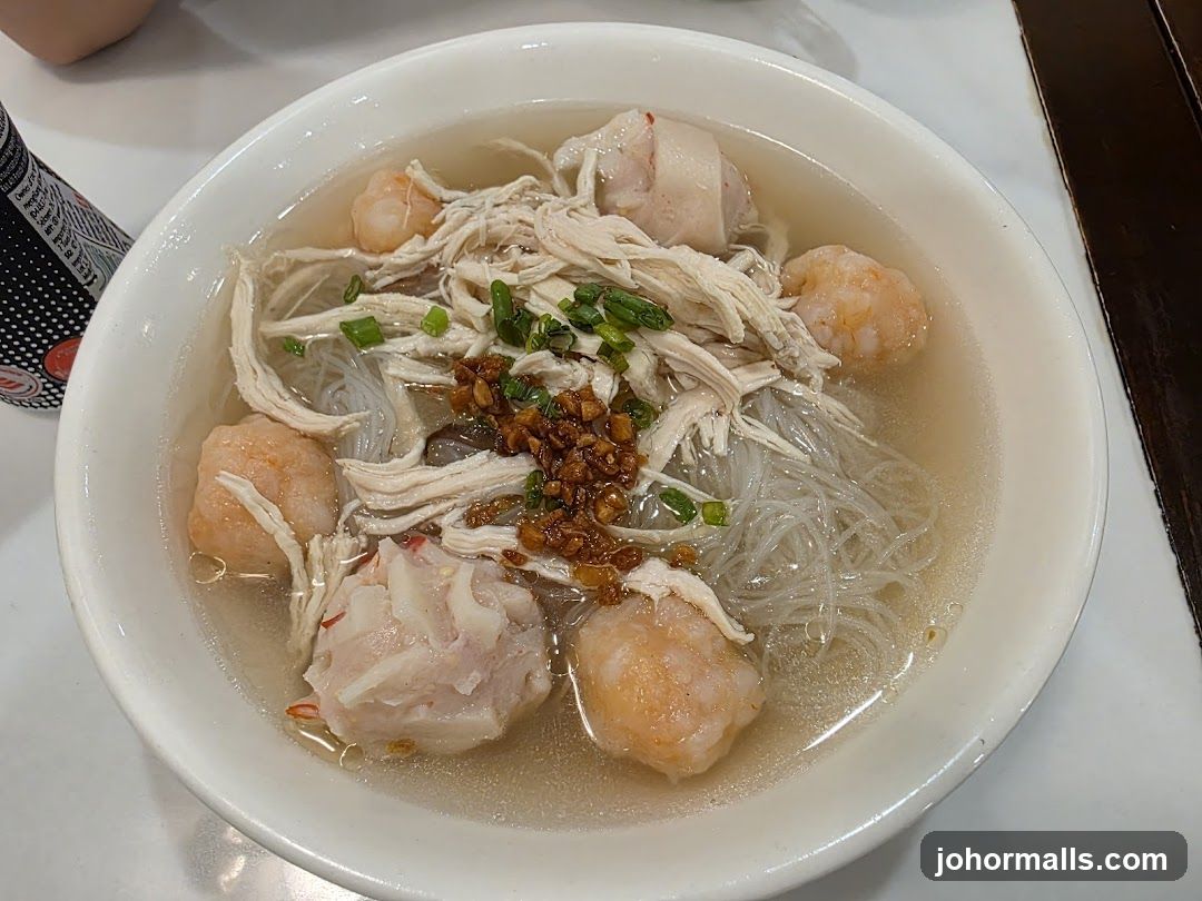 Noodle Soup with Shrimp and Chicken