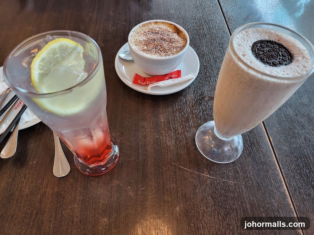 Drinks on a table