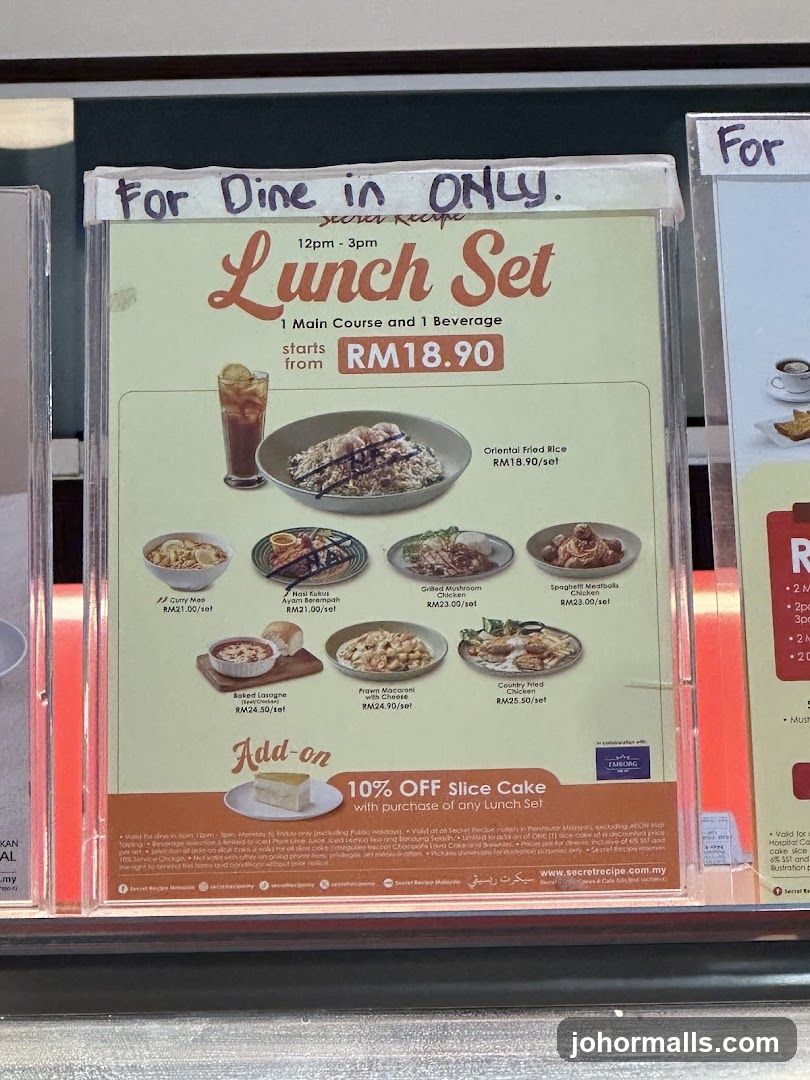 Secret Recipe Lunch Set