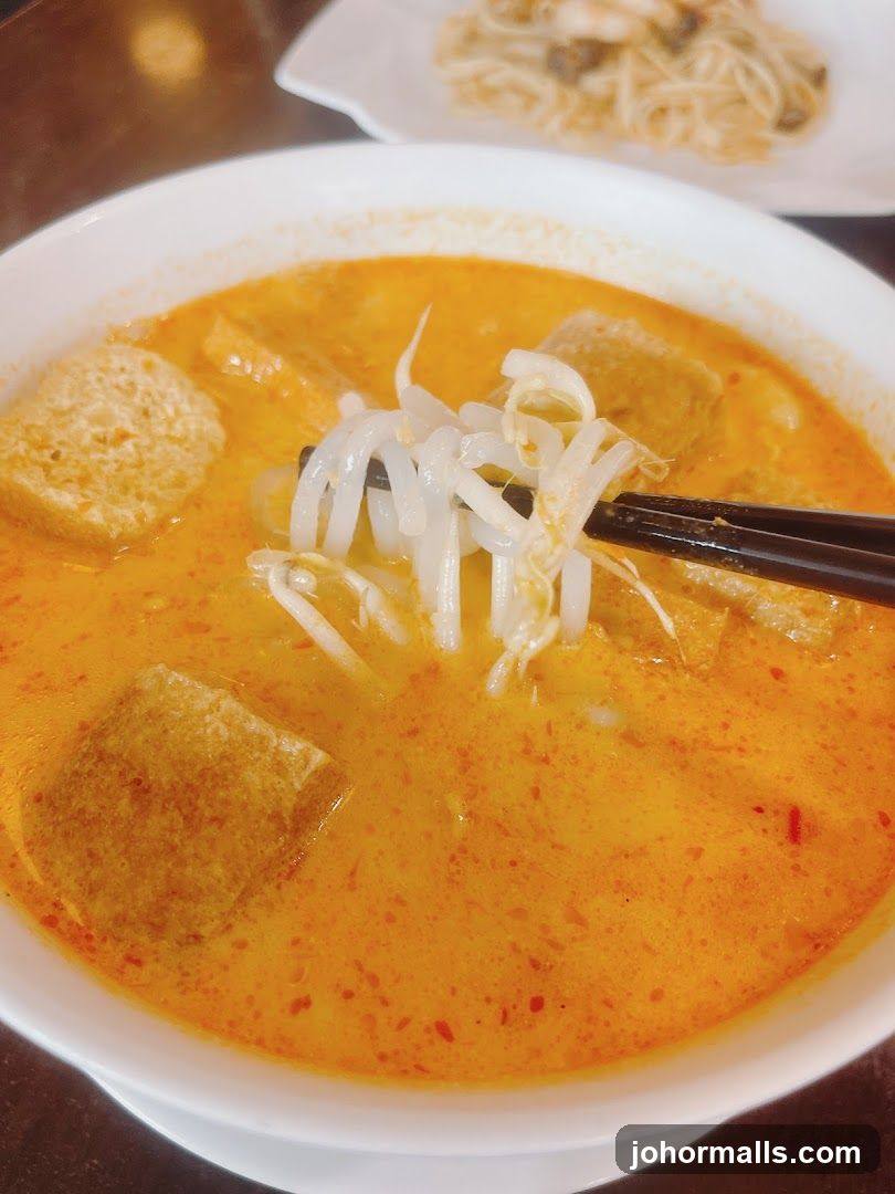 Curry Laksa with Bean Sprouts
