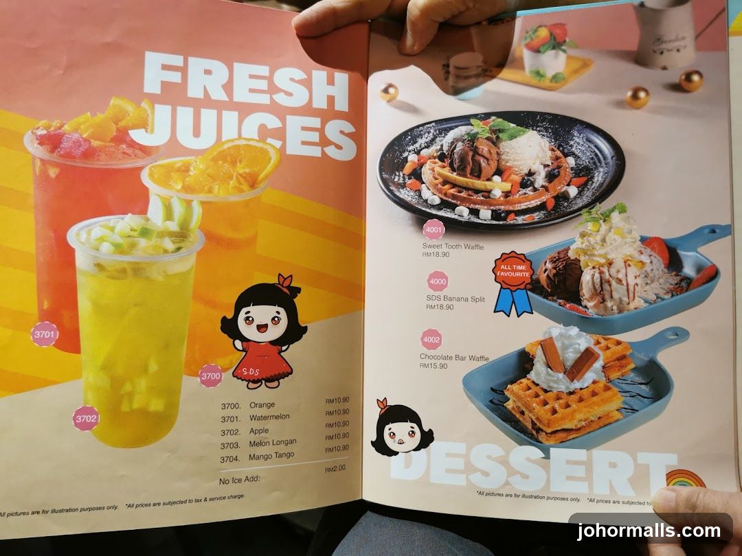 Fresh Juices and Desserts