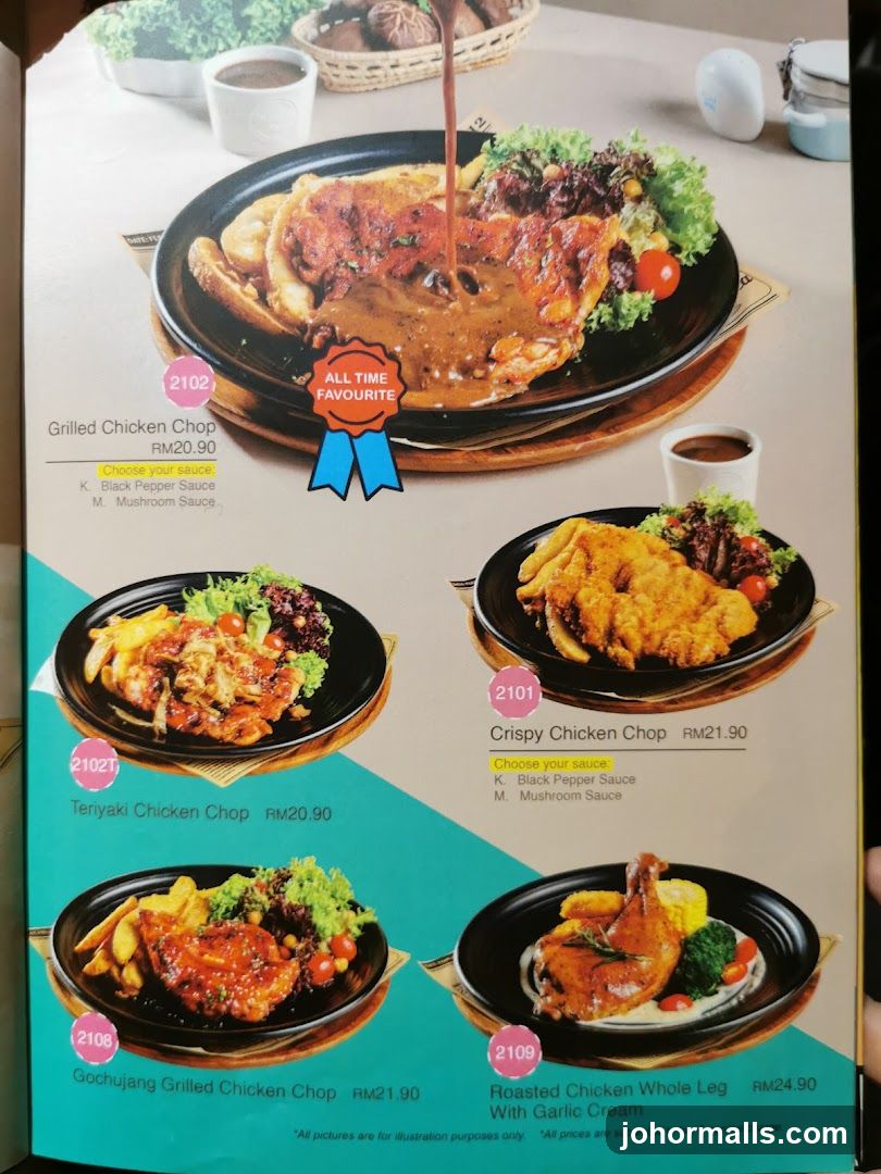 Chicken Chop Menu