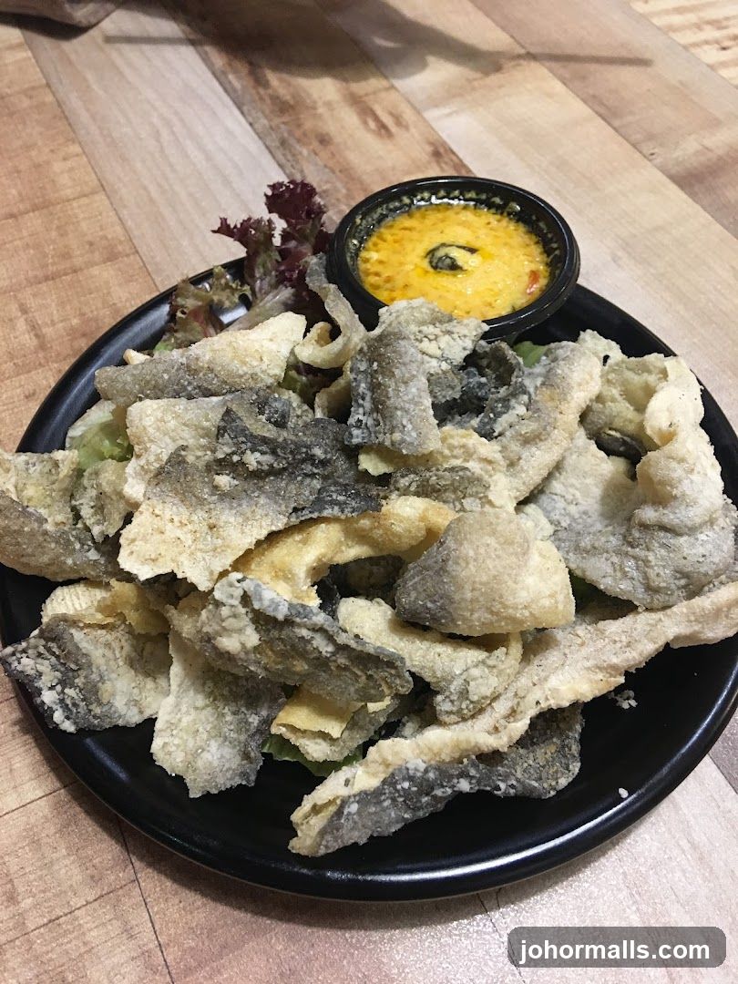 Crispy Fish Skin with Dip