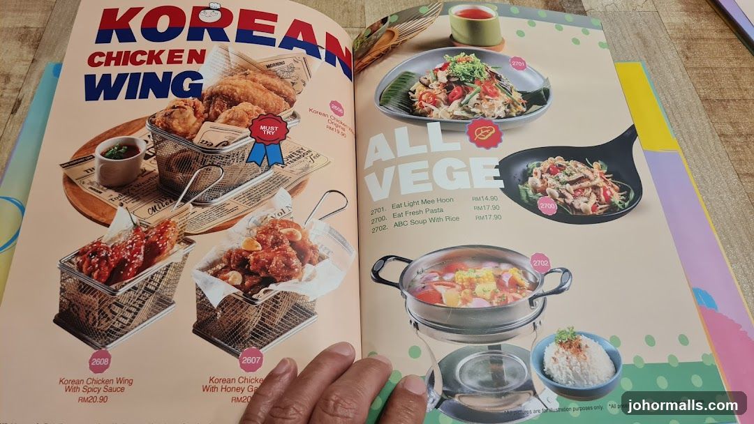 Korean Chicken Wings Menu