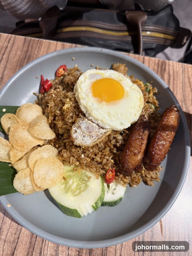 Fried Rice with Egg and Sausage