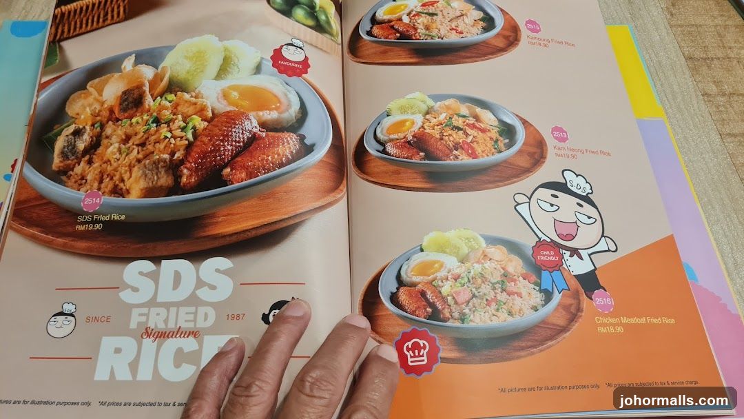 SDS Fried Rice Menu