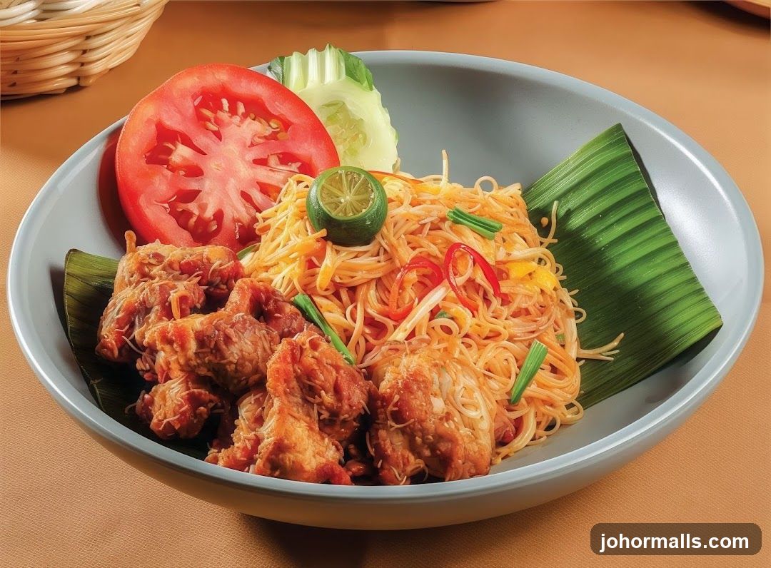 Noodles with Fried Chicken