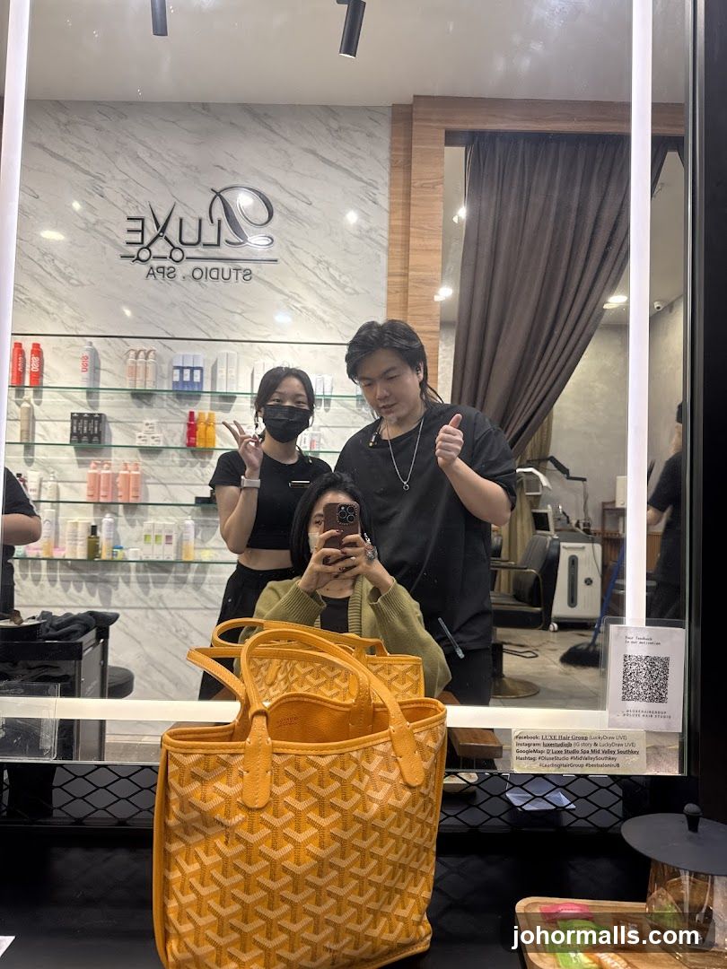 Salon Interior with Staff