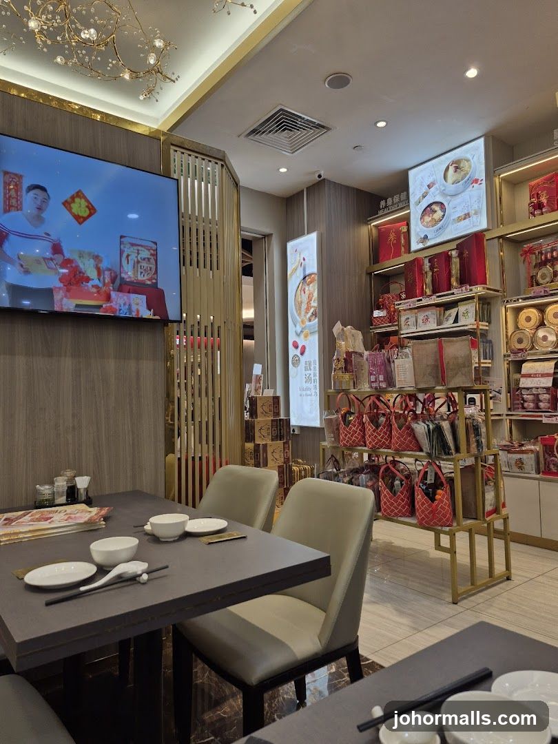 Restaurant Interior with Retail Display