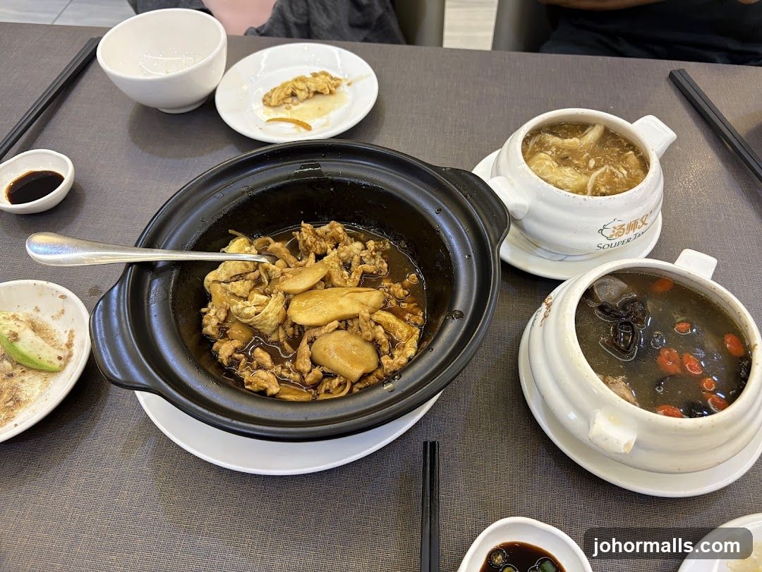Table with various dishes
