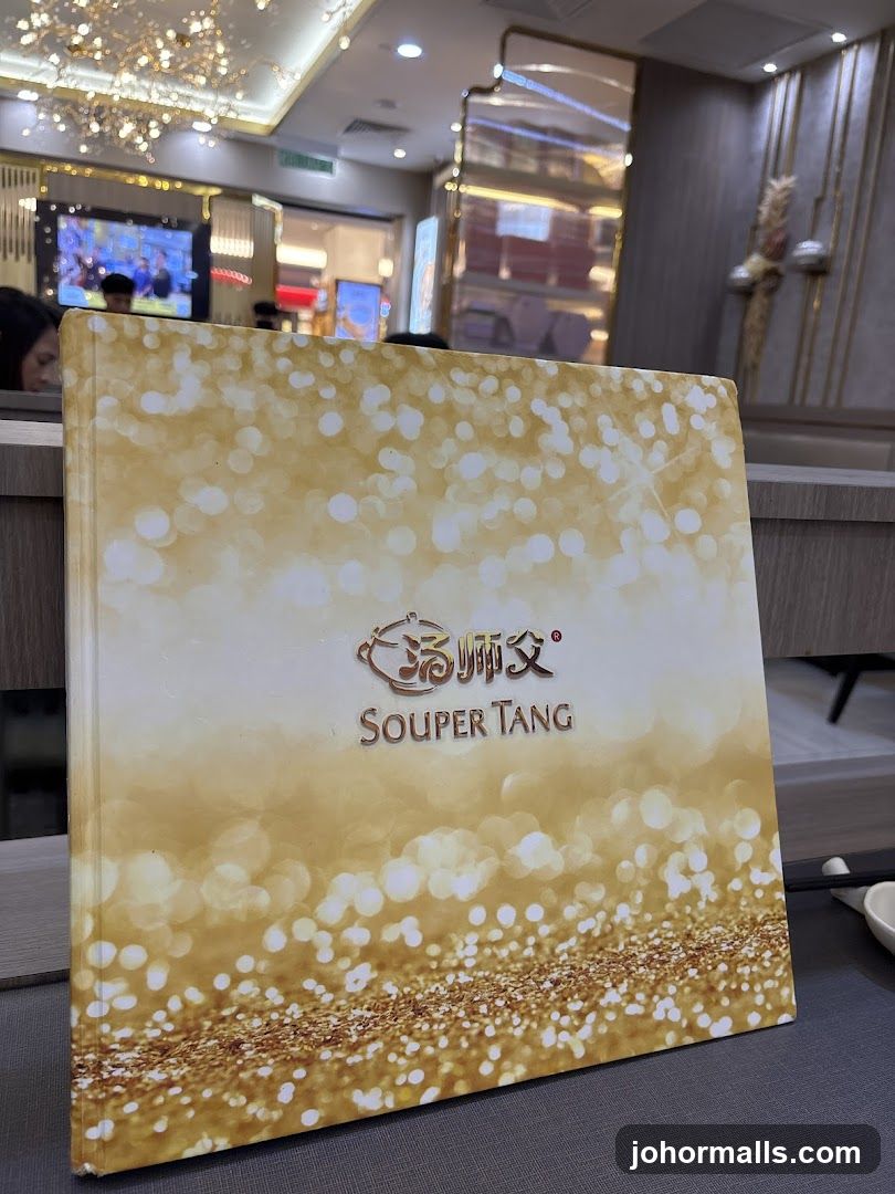 Souper Tang Menu