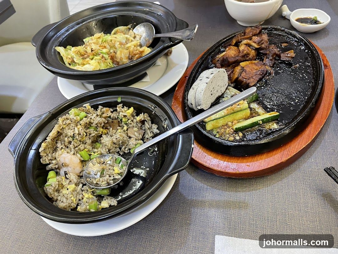Sizzling Platter and Fried Rice
