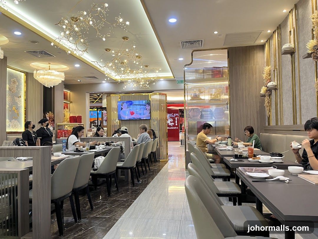 Restaurant Interior with Diners
