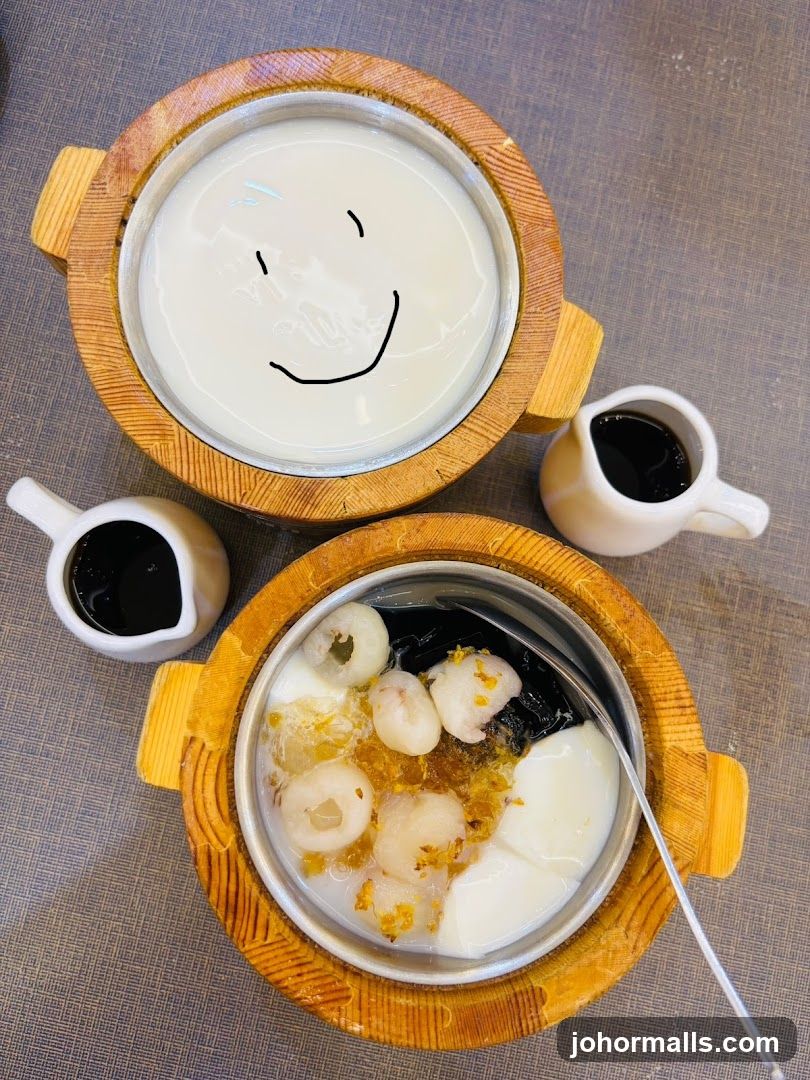 Dessert with Lychee and Grass Jelly