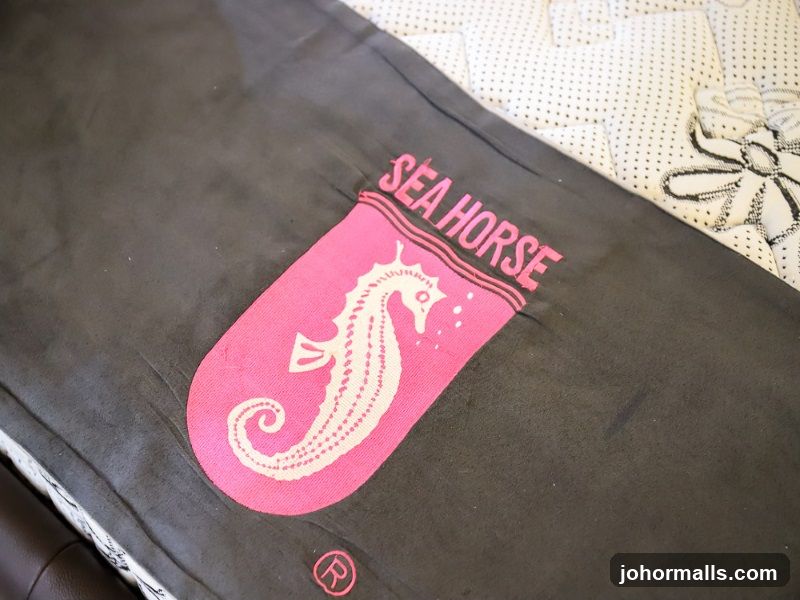 Seahorse Graphic on Fabric