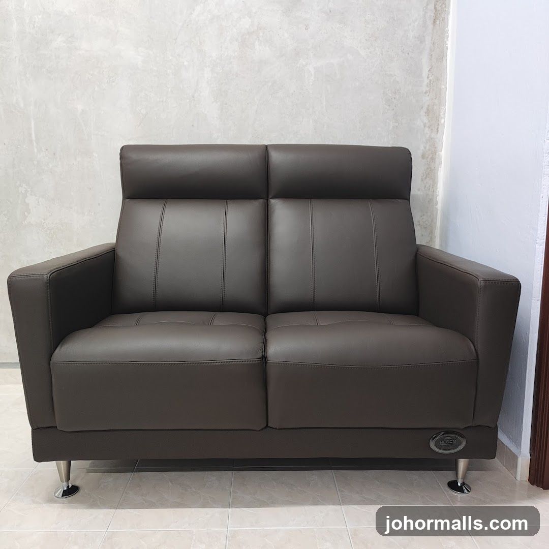 Dark Brown Leather Sofa