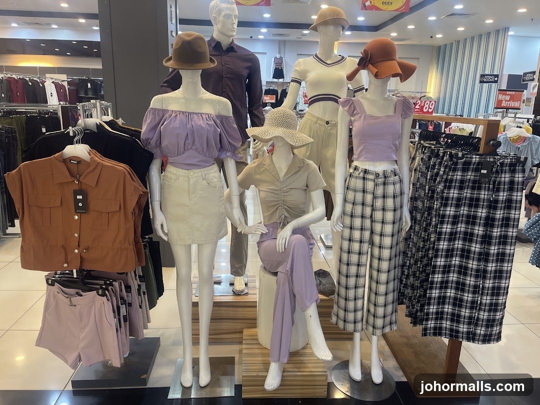 Mannequins in a clothing store