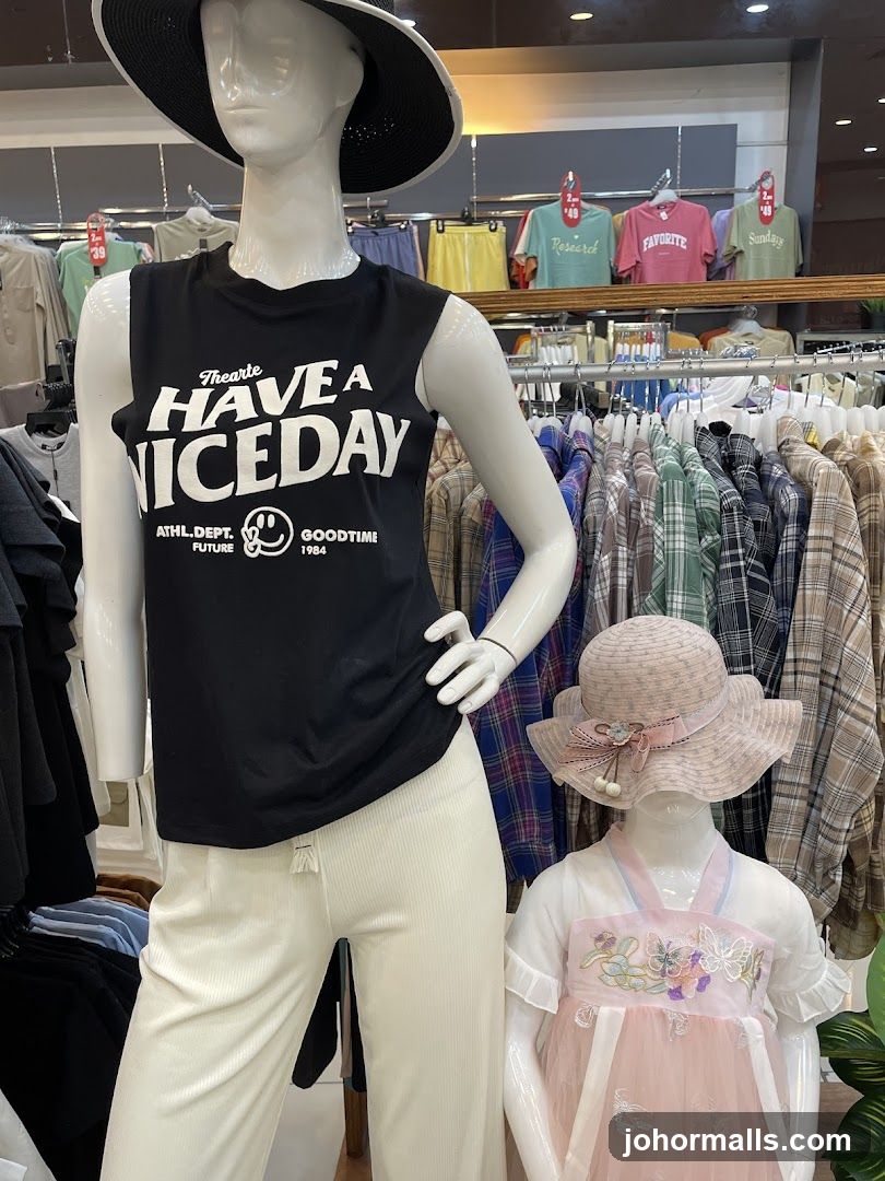 Mannequins in a clothing store