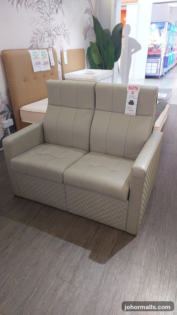 Sofa and Mattresses on Display