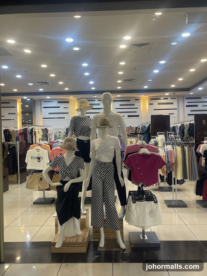 Mannequins in a clothing store display