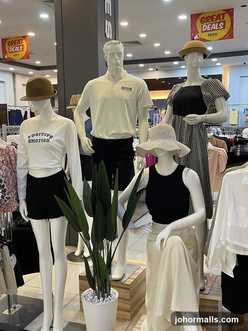 Mannequins in a clothing store