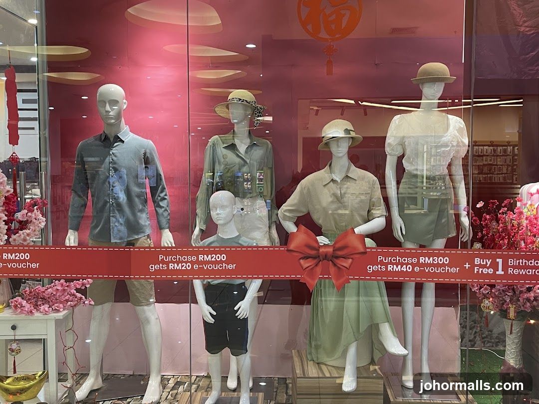 Mannequins in a store window display