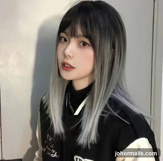 Woman with Ombre Hair