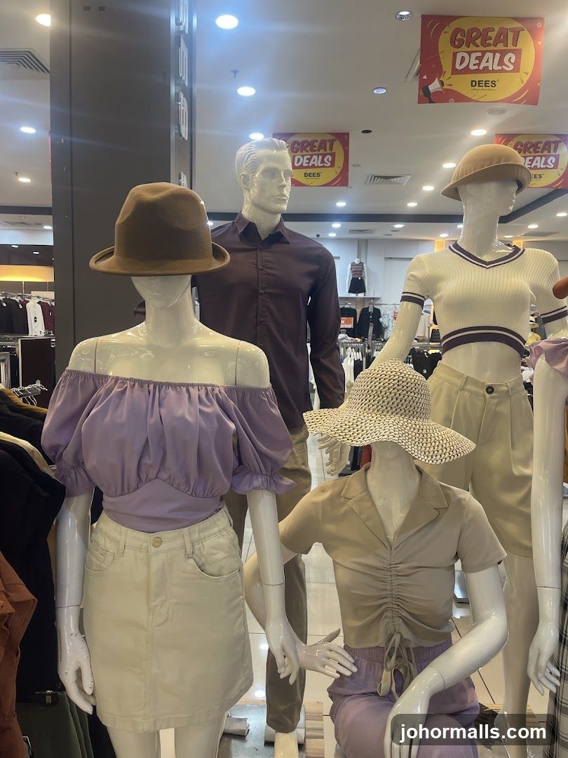 Mannequins in a clothing store display