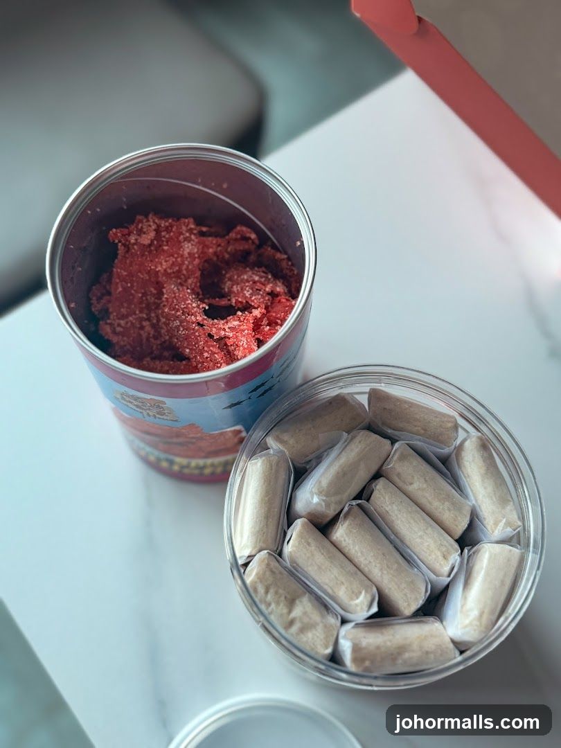 Sweets in containers