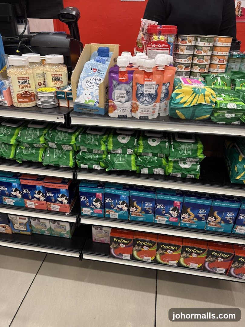 Pet Food and Supplies Display