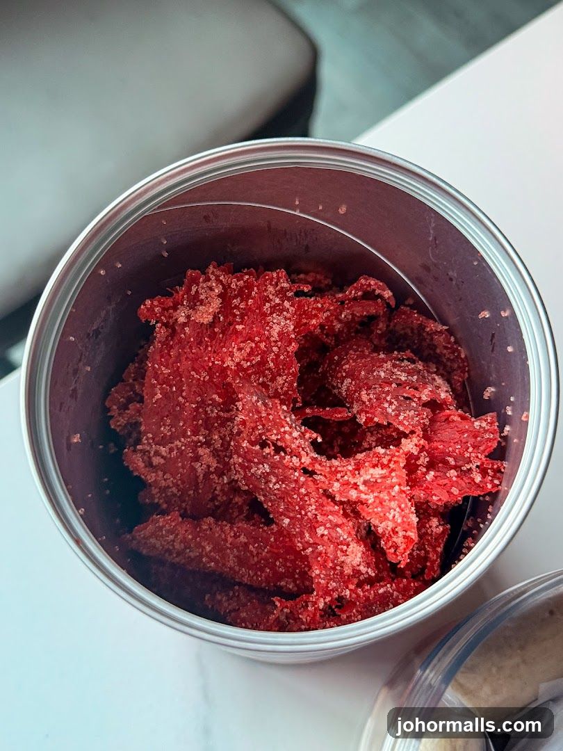 Red Candied Meat Slices